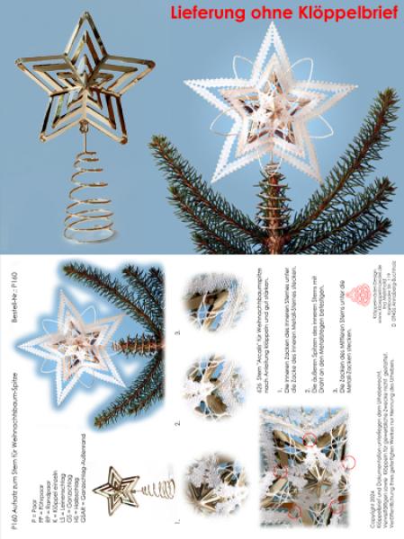 P160 Aufsatz Stern für Weihnachtsbaum-Spitze